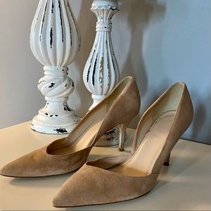 J. Crew Colette Suede D’Orsay Ashen Brown Pumps